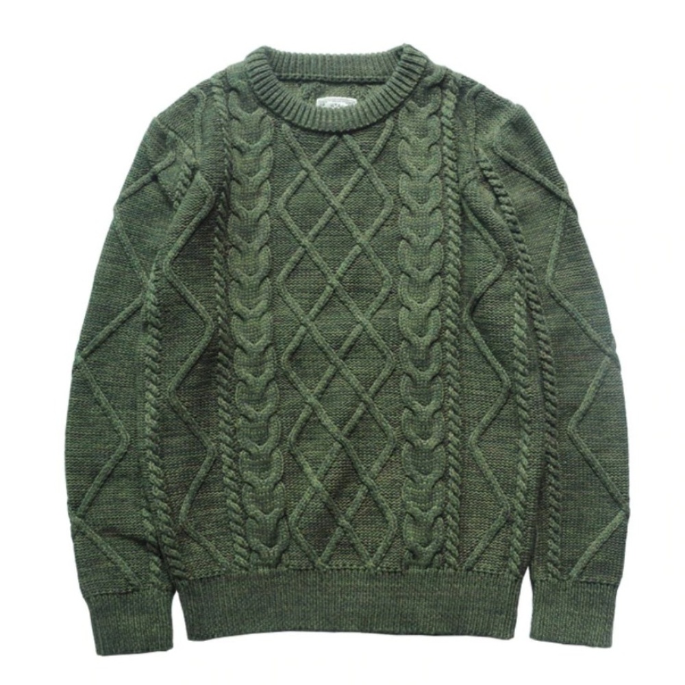 Red Tornado Brand Cable-Knit Sweater